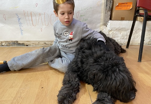 Stage carnaval 2023, les enfants et les chiens