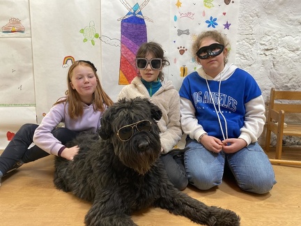 Stage carnaval 2023, les enfants et les chiens
