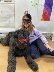 Stage carnaval 2023, les enfants et les chiens